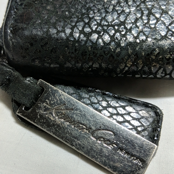 Kenneth Cole Wallet Black Snakeskin Print - Picture 2 of 9